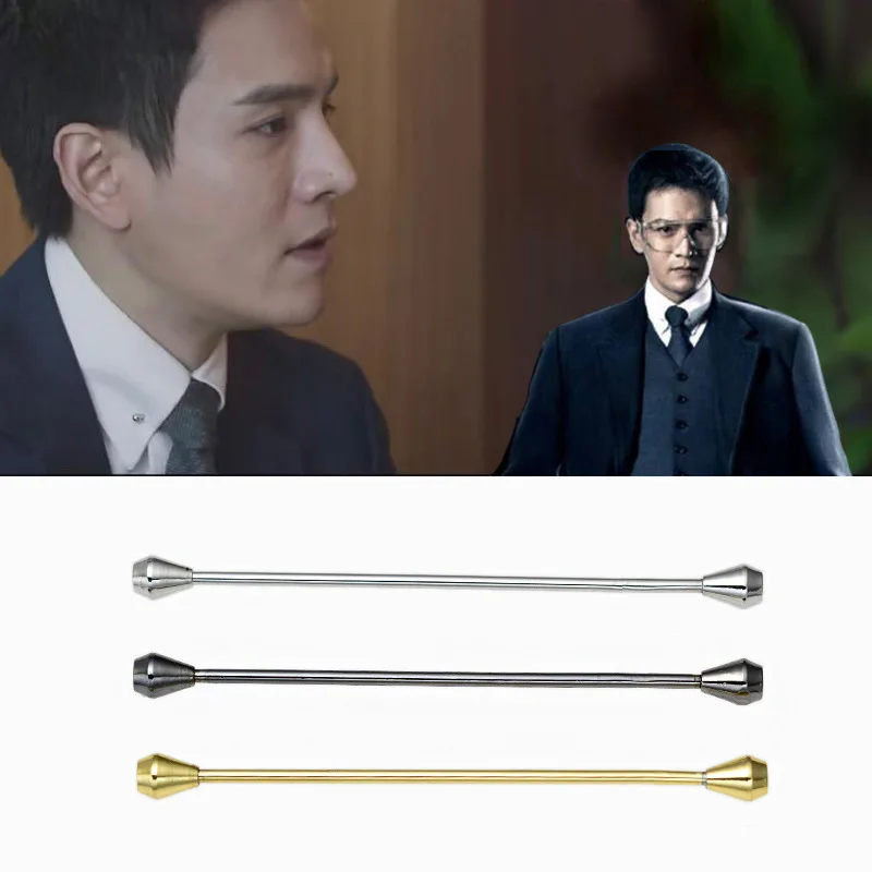 Классический спиральный воротник булавка Мужская официальная французская