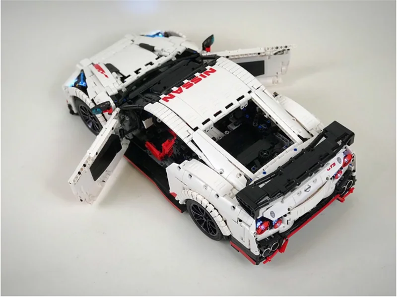 3208 шт. Technic MOC гоночный автомобиль Nissan технология MOC-25326 Кирпичи Модель Строительные Конструкторы игрушки подарок для мальчиков