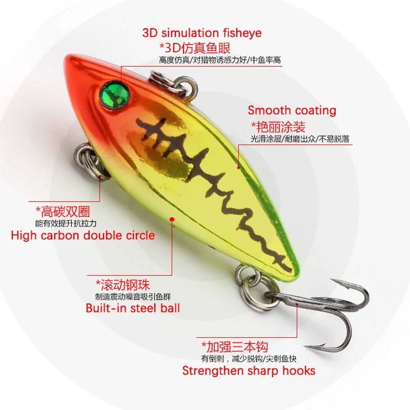 Bionic swimbait VIB приманка для ловли карпа искусственная окуня твердой щуки 40 мм 4 8 г