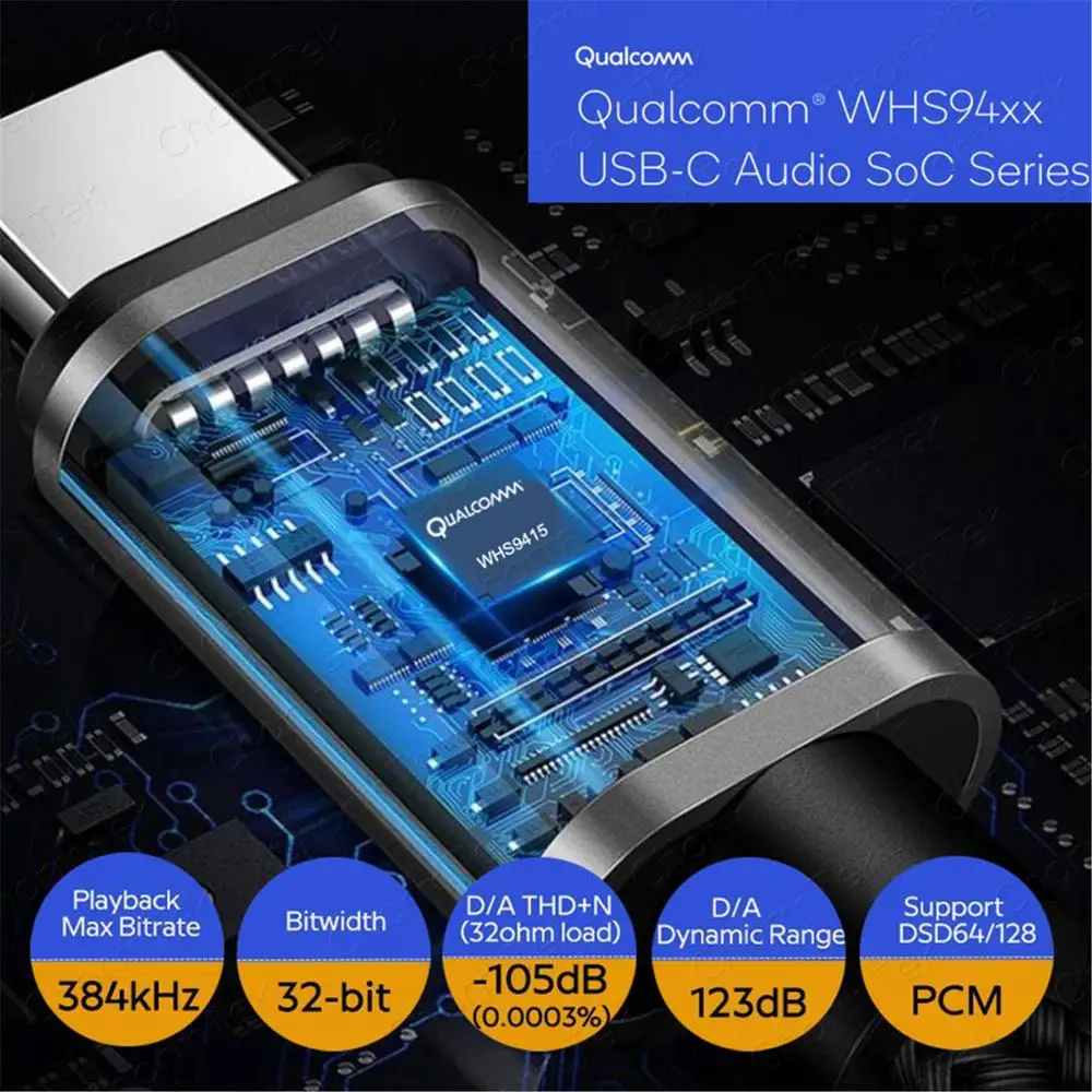 CharmTek USB C Hi-Fi аудио портативный усилитель для наушников Qualcomm 32-битный DAC Pixel 4 Note 10 iPad
