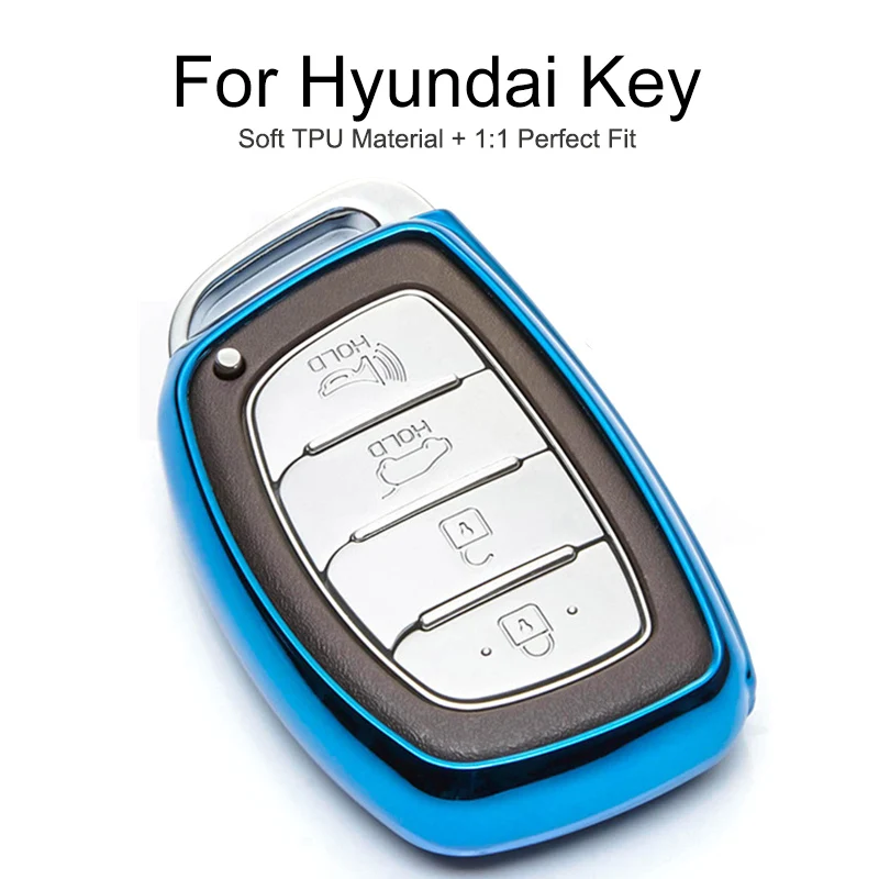 Защитный чехол для автомобильного ключа из ТПУ Hyundai I10 I30 Creta IX25 IX20 Santa fe Solaris Tucson