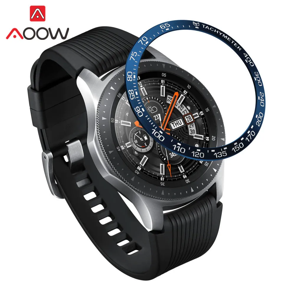 Нержавеющая сталь ободок кольцо стиль для samsung gear S3 Frontier Galaxy Watch 42 мм 46 мм клейкая крышка защита аксессуары