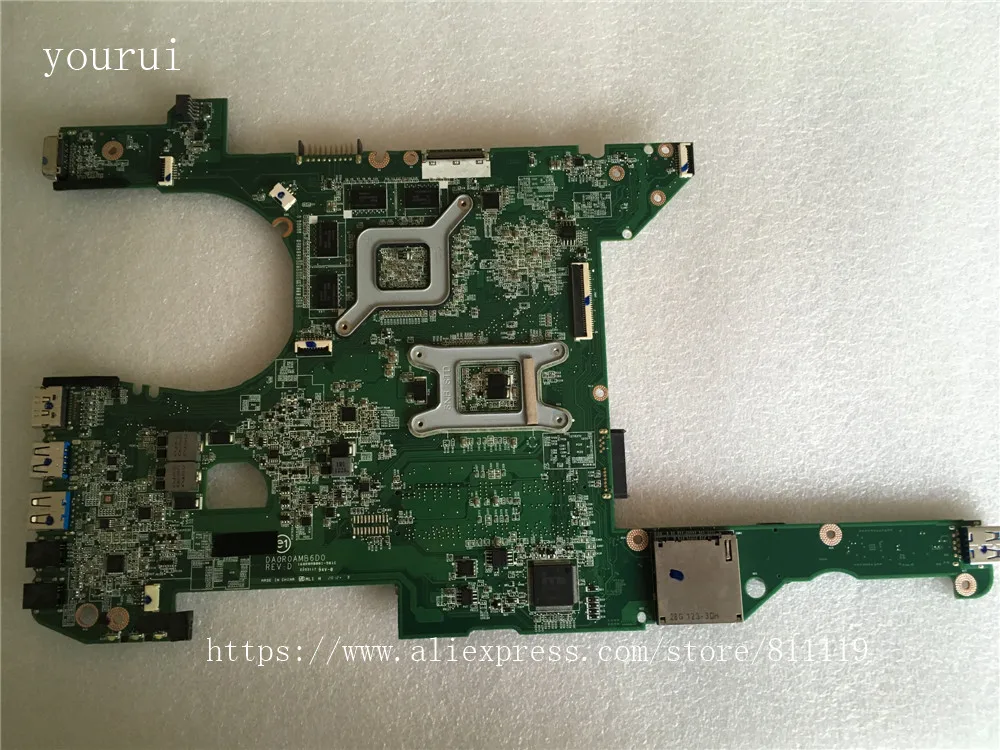 yourui для dell inspiron m421r 5425 laptopmotherboard cn 013rtp 013rtp 13rtp da0r0amb6d0 ddr3 тесты х