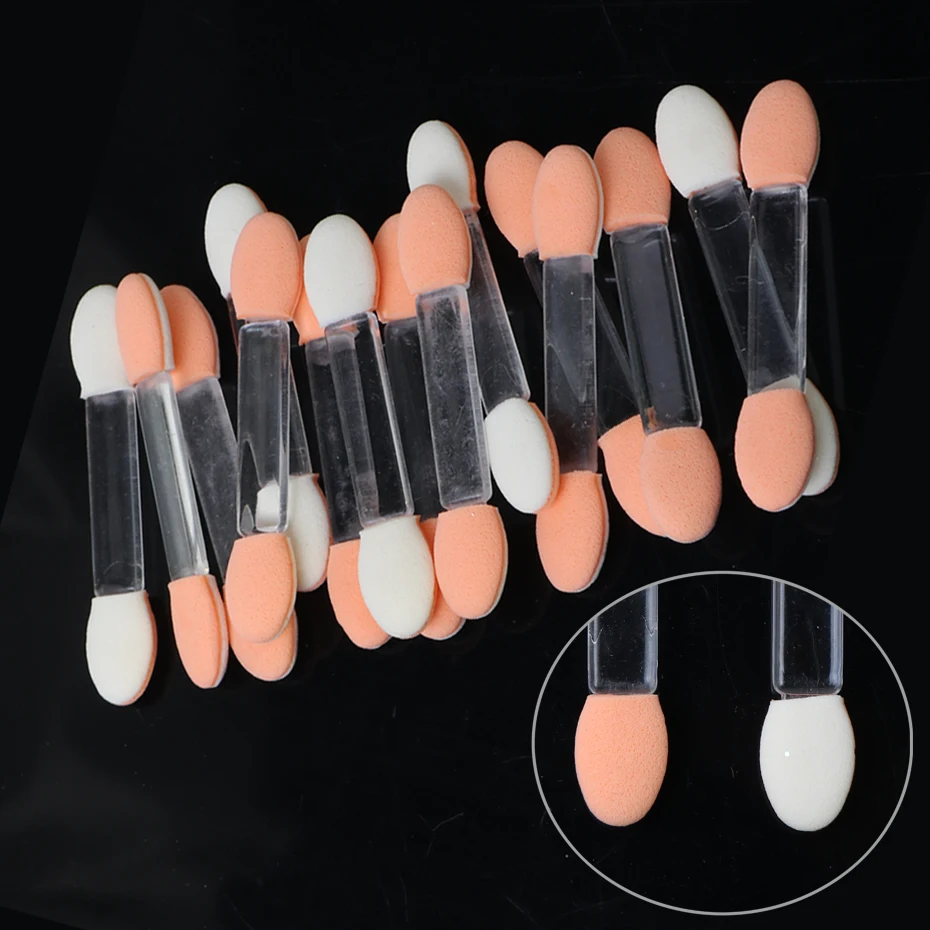 10 шт. кисти для макияжа ногтей и теней двусторонняя кисть одноразовые