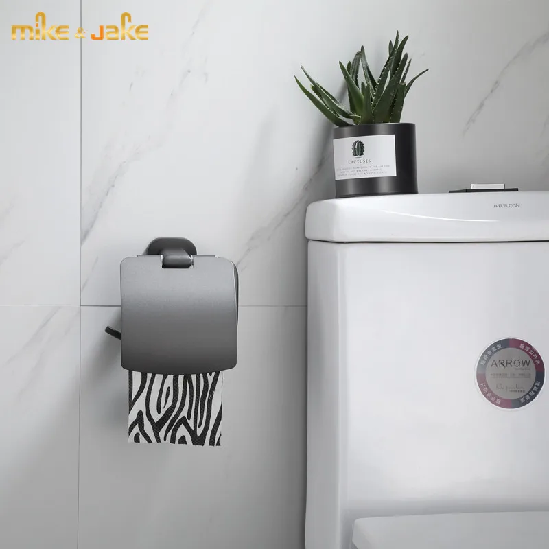 Держатель для бумаги в ванную комнату металлический серый|Держатели бумаги| |