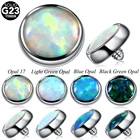 1 шт. G23 титановый 4 мм опаловый Кожный Якорь верхний микродермальный пирсинг кожи дайвер шкура в поверхности кожный пирсинг сексуальные украшения для тела
