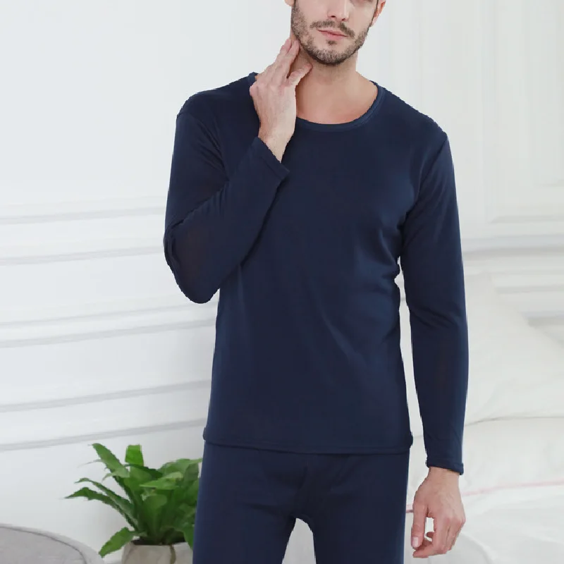 Мужское зимнее бархатное плотное термобелье теплая многослойная одежда