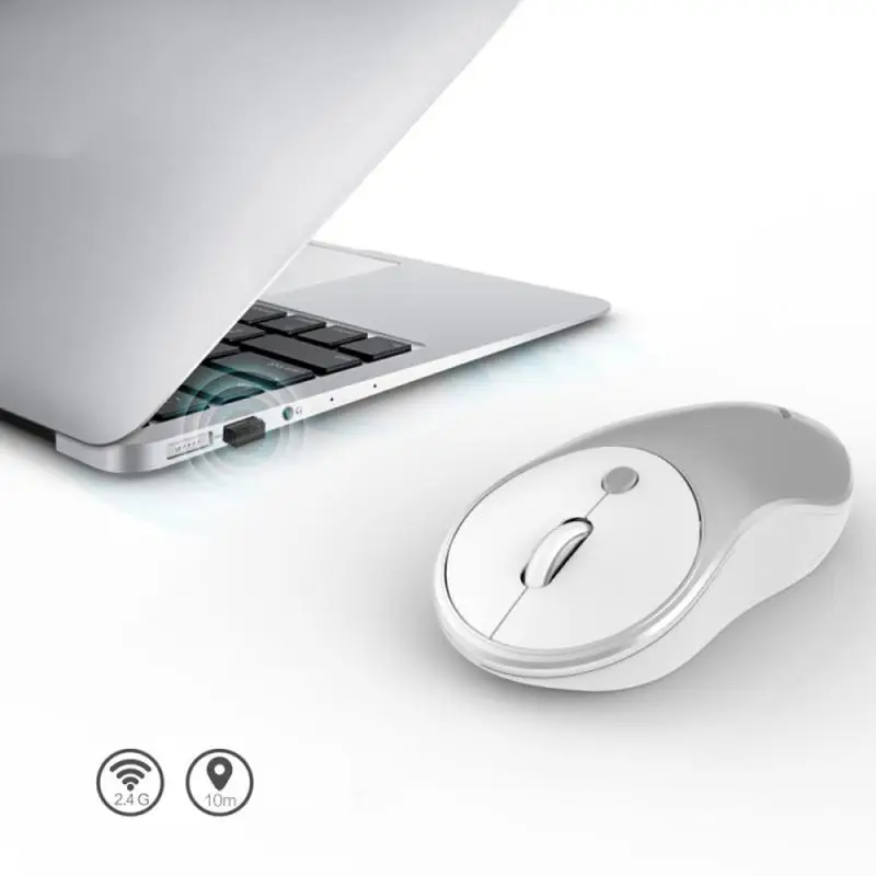 

Беспроводная мышь, компьютерная Bluetooth-мышь, бесшумная, с аккумулятором, эргономичная мышь 2,4 ГГц, USB оптическая мышь для ноутбуков, ПК