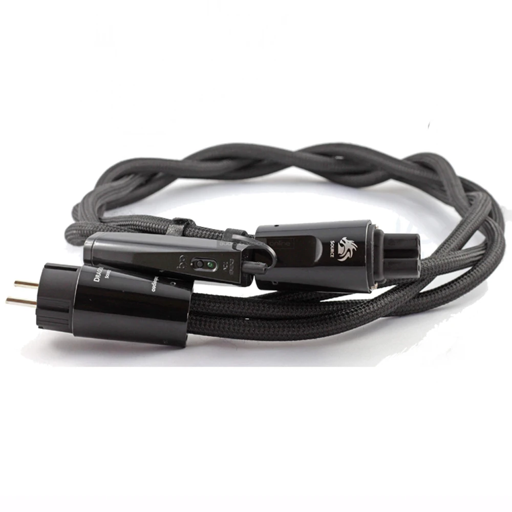 3 полюсный кабель питания переменного тока Dragon с высоким током низким