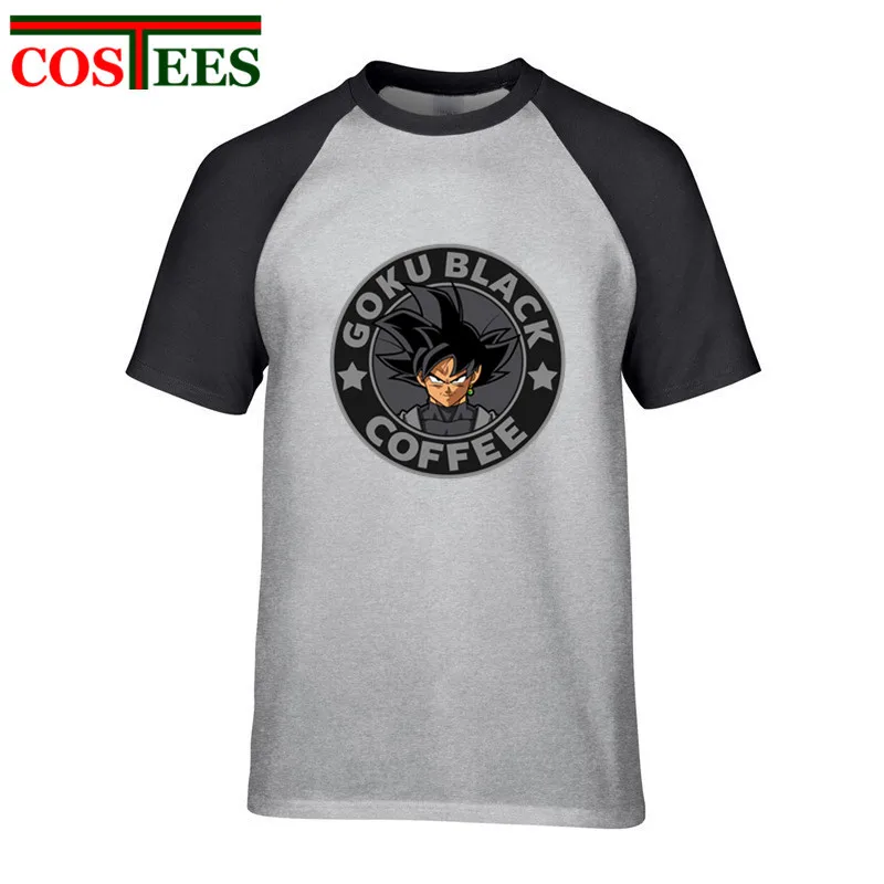 Злой смесь Dragon Ball супер футболка Ботан пародия Гоку черный кофе Футболка мужская