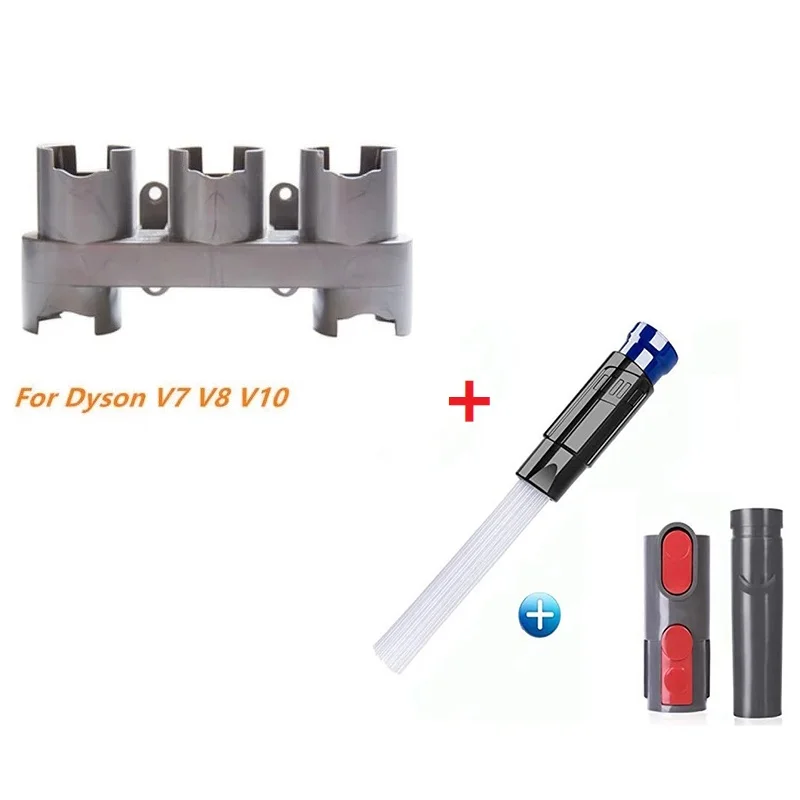 

Держатель кронштейна для хранения, приспособление для очистки, набор адаптеров для щетки для пылесоса Dyson V8 V10 V7, Сменные аксессуары