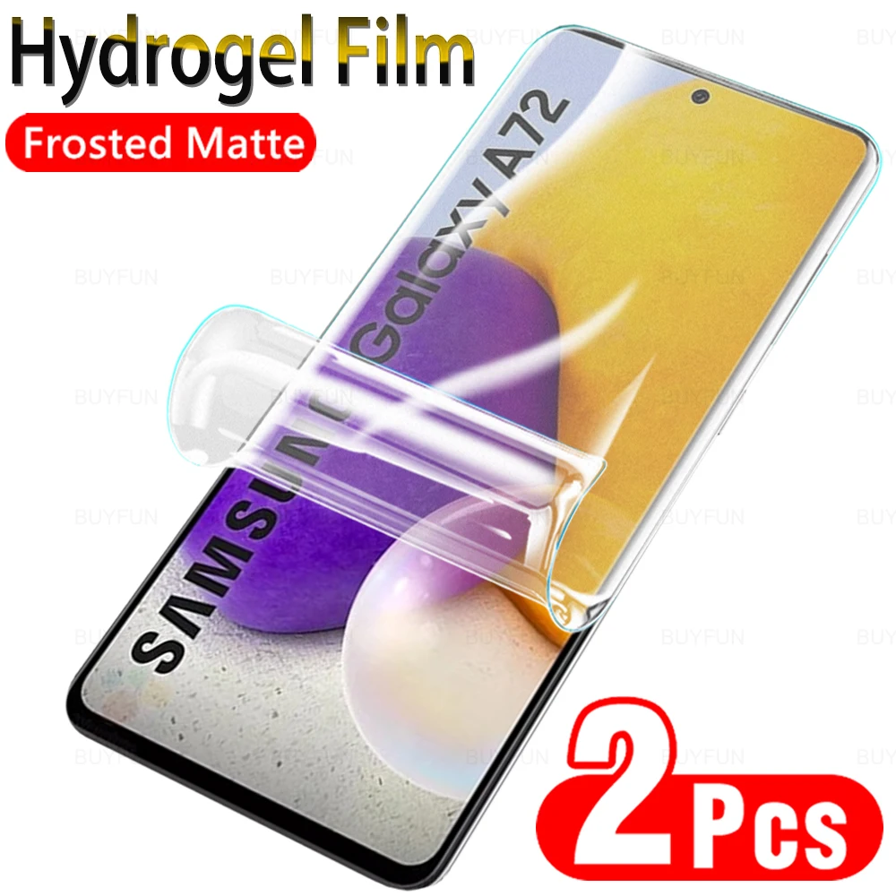 

2 шт Матовая Гидрогелевая пленка для Samsung Galaxy A72 дисплей матовая защитная пленка для samsung a72 5g a 72 6,7 "Защита экрана