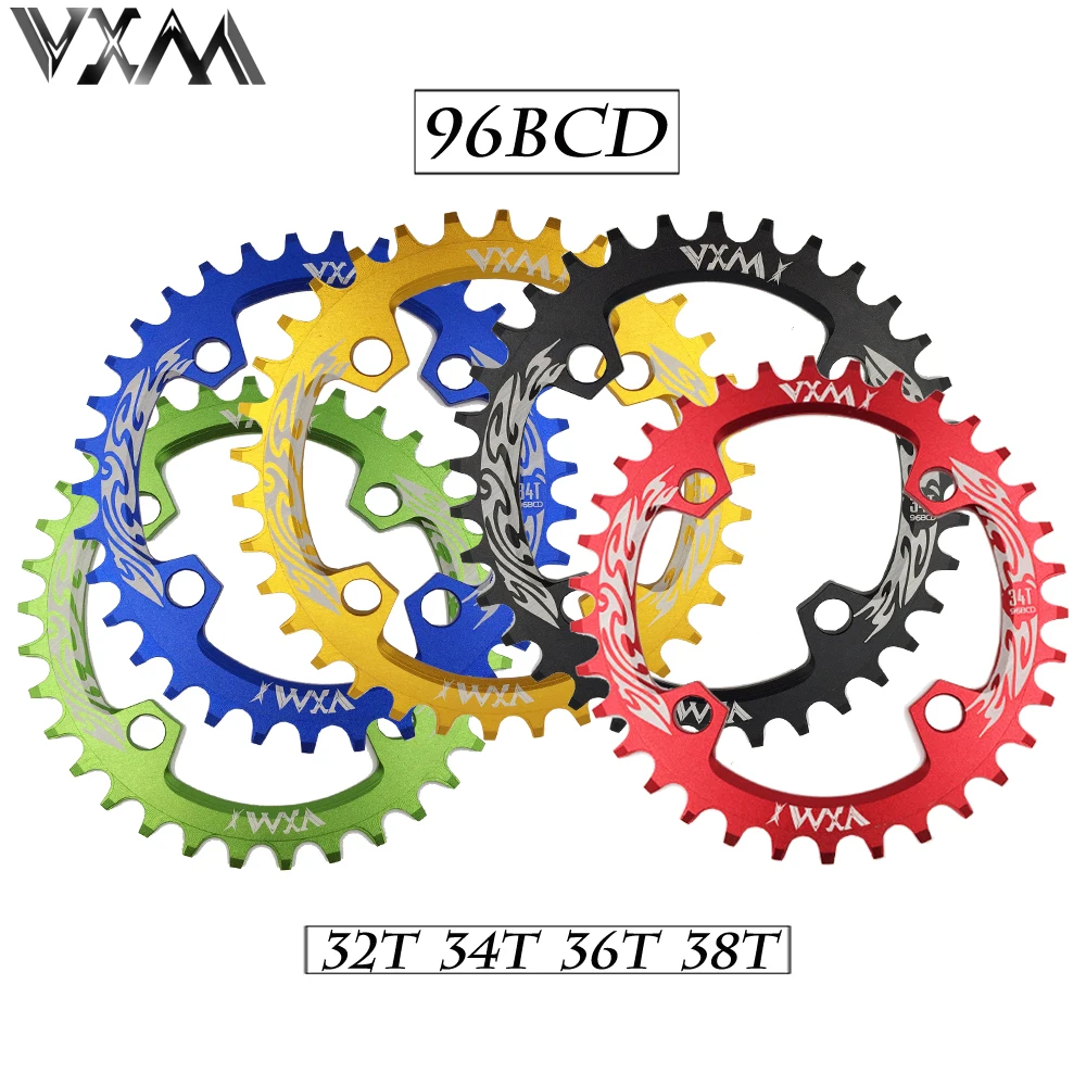 VXM 96BCD 32T 34T 36T 38T Chainring MTB Mountain Bike Crankset Tooth Plate Parts Narrow Wide Chain Ring