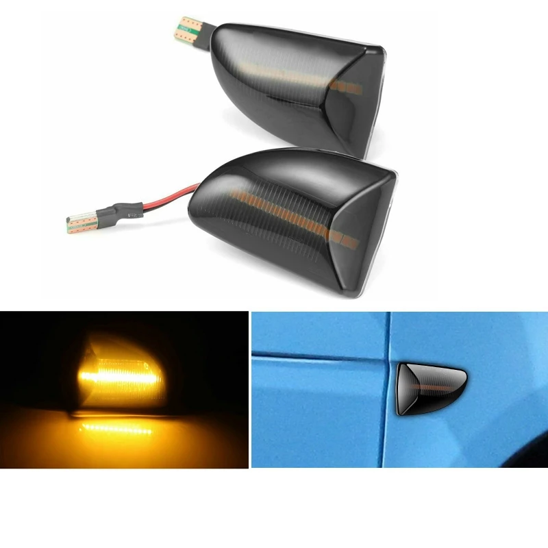 Светодиодный желтый габаритный светильник для автомобиля боковой Динамический