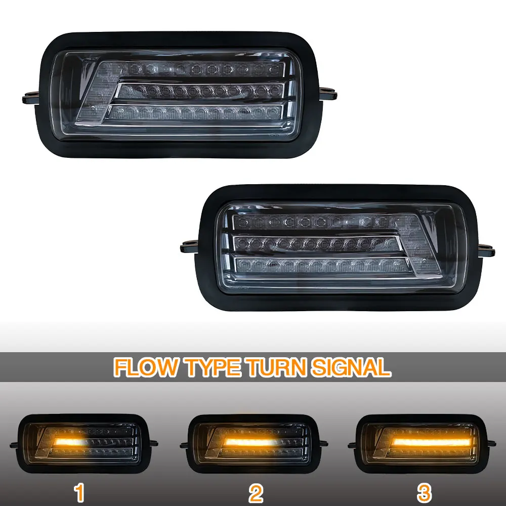 2 шт. 7 дюймовые светодиодные фары указателей поворота DRL дневные ходовые огни для