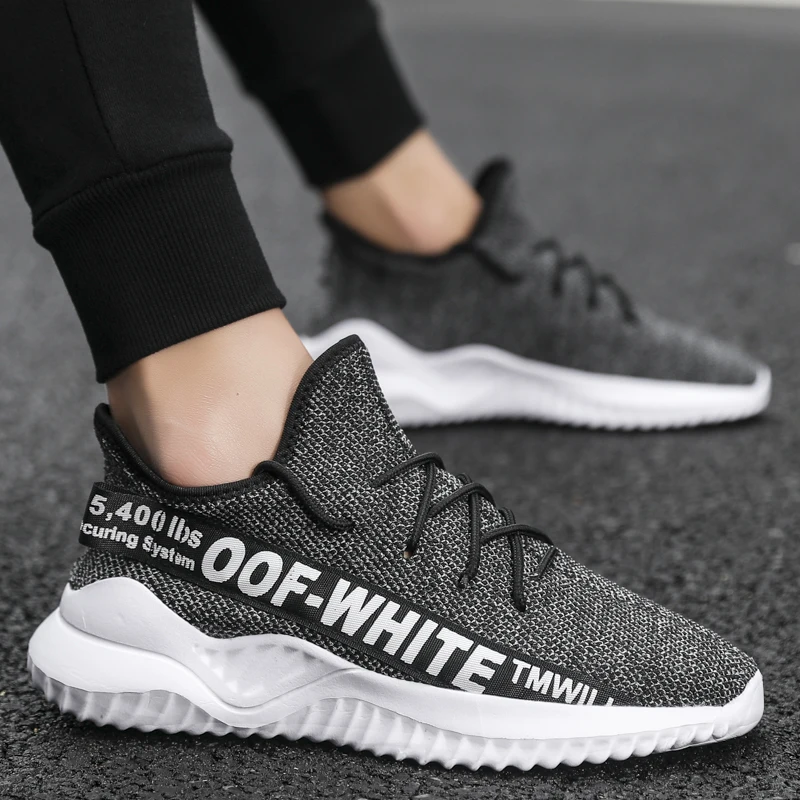 

Men Sneakers 2019 New Breathable Lace Up Men Mesh Shoes Fashion Casual No-slip Men Vulcanize Shoes Tenis Masculino