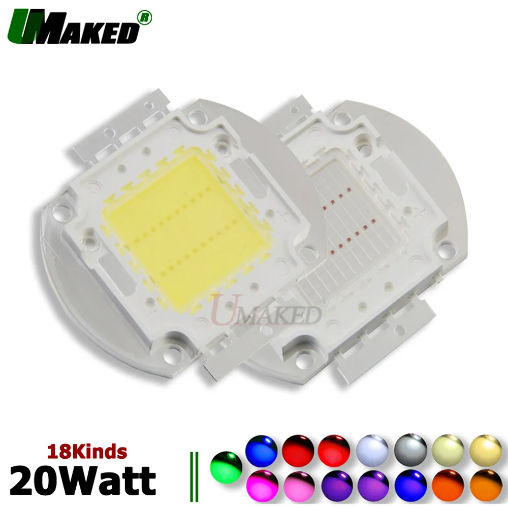 Светодиодные чипы высокой мощности 20 Вт 33/45 мил фонарь чип Epistar теплый белый