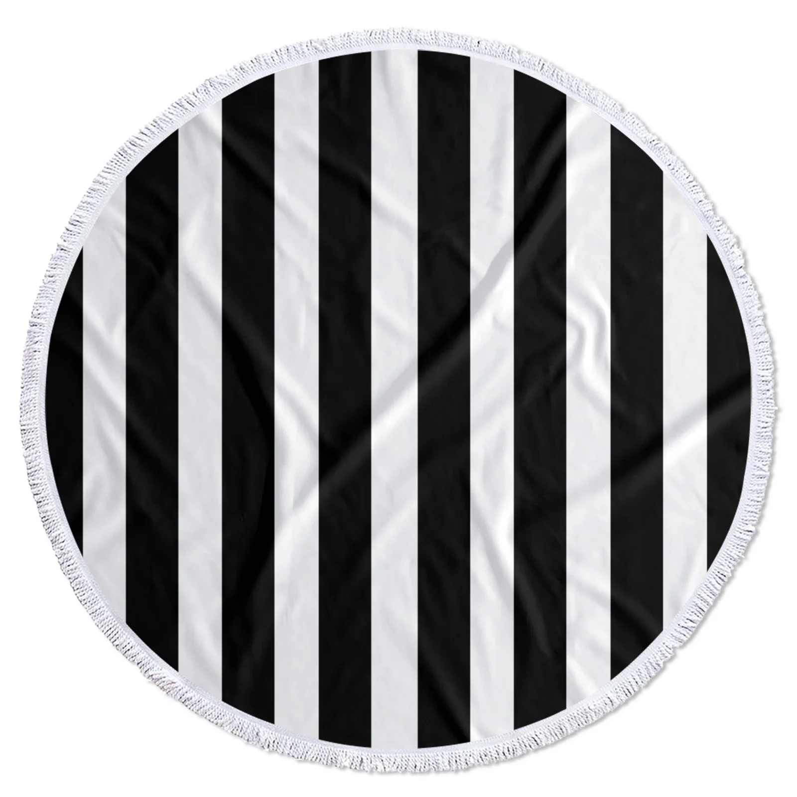 Черно-белые пляжные полотенца из микрофибры в полоску летние для отдыха на