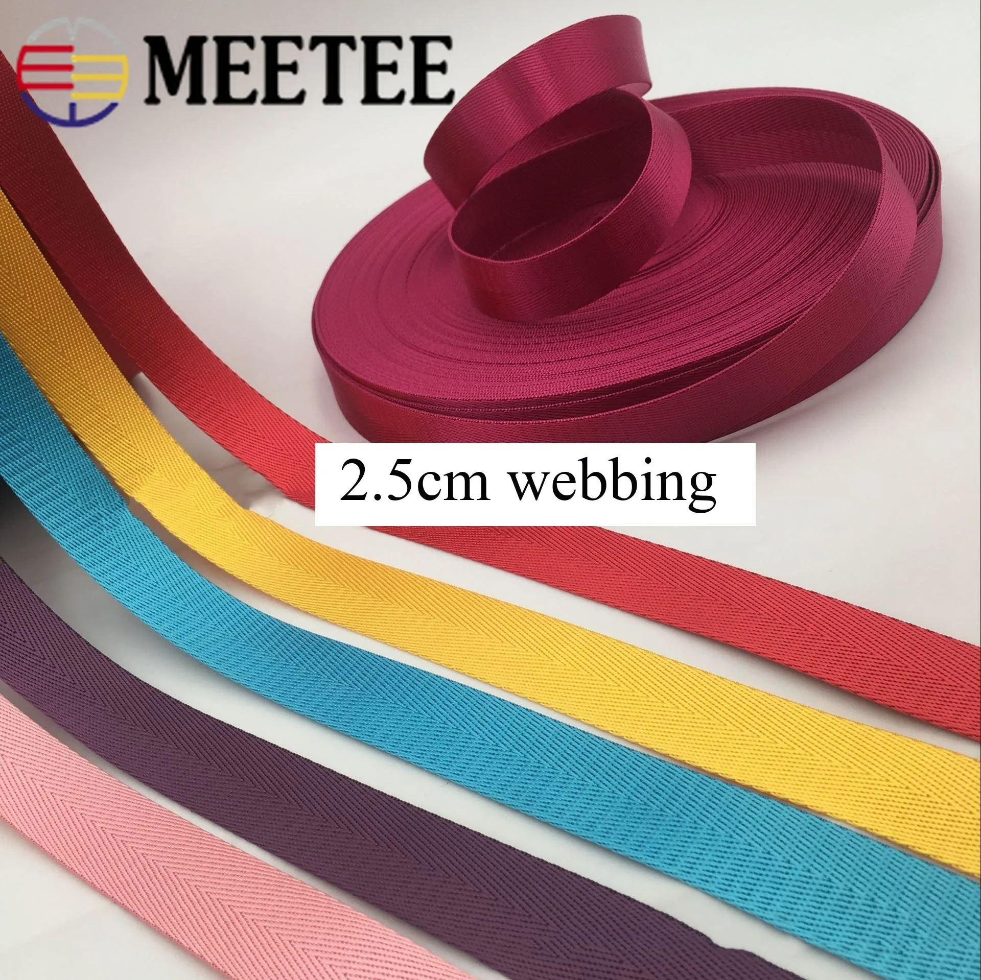 1 шт. (50 ярдов) 25 мм Высококачественная кружевная лента с рисунком в виде елочки