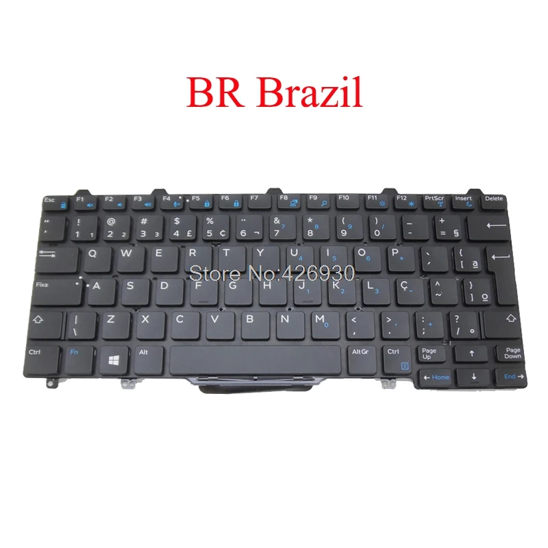 

BR Keyboard For DELL For Latitude 7350 E5250 E5270 E7250 E7270 E7450 E7470 3160 3150 Brazil PK1313DK3A36 SG-63200-40A 0F6F02 new