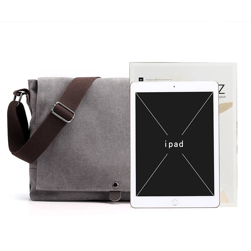 

Qualitied New Crossobdy Bags For Men Canvas Single Shoulder Messenger Bags messenger bag Small Square Travel Main Male Handbags