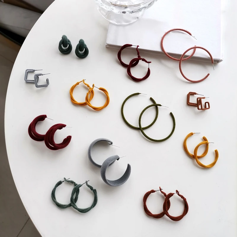 Модные женские серьги горячая Распродажа дизайн осень зима металлические