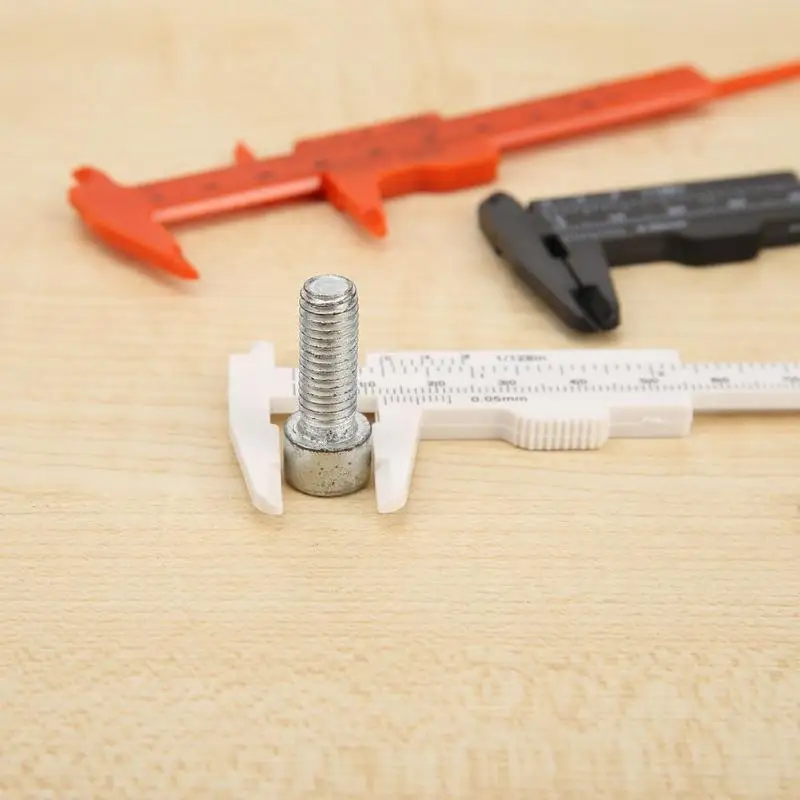 1 шт. 0-80 мм двойной масштаб пластиковый штангенциркуль Студенческая