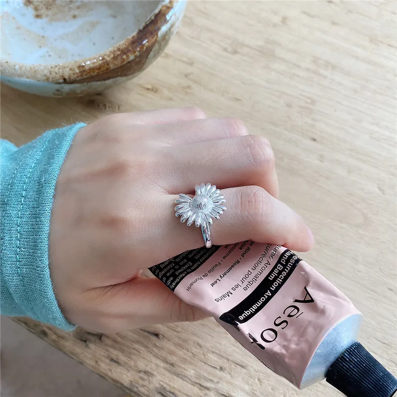 RUIYI реальные 925 стерлингового серебра свежий Дейзи влюбленные пары шикарные