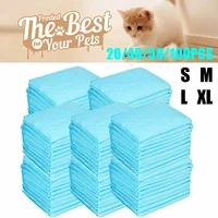 2050100pcs super absorbent dog cat disposable diaper thick deodorant puppy pet urine diaper pad mat cat litter toilet products