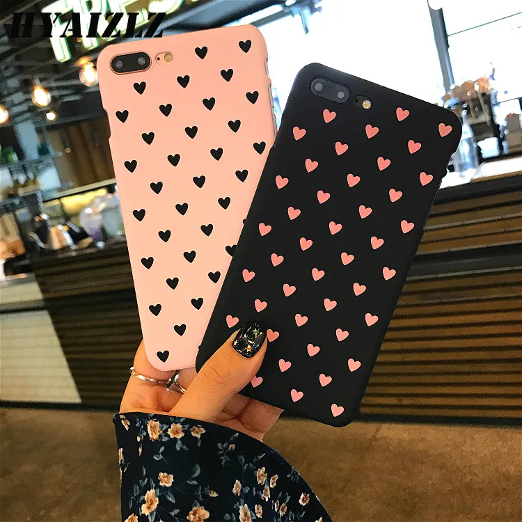 Чехол Love Heart для iPhone 11 Pro X Xr Xs Max 5 6 6s 7 8 Plus Женский чехол телефона пластиковый