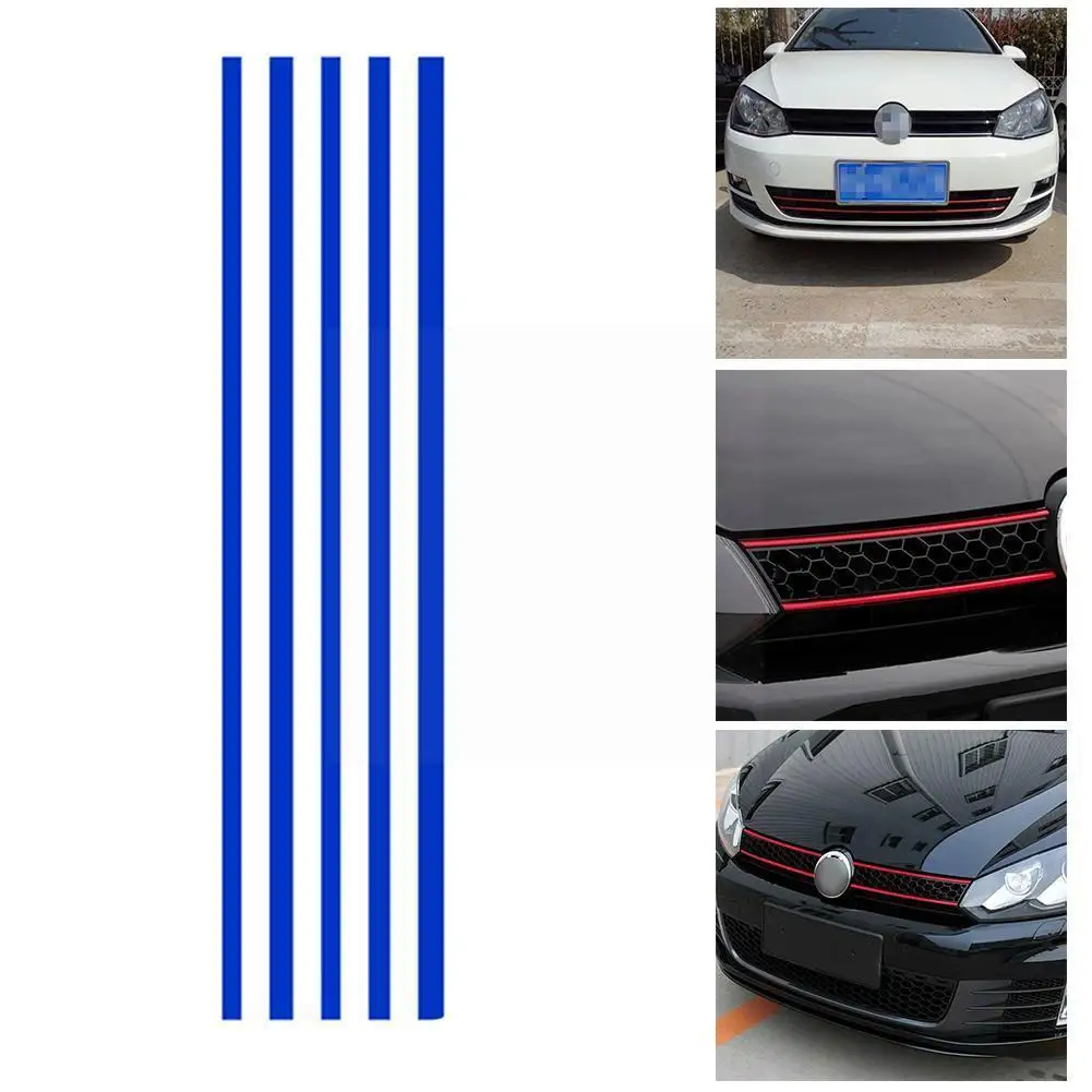 

1Set Reflective Car Strips Sticker Front Hood Grill 7 Golf Decoration Stickers For VW Decals 6 Automobile Car Tiguan Waterp M6C8