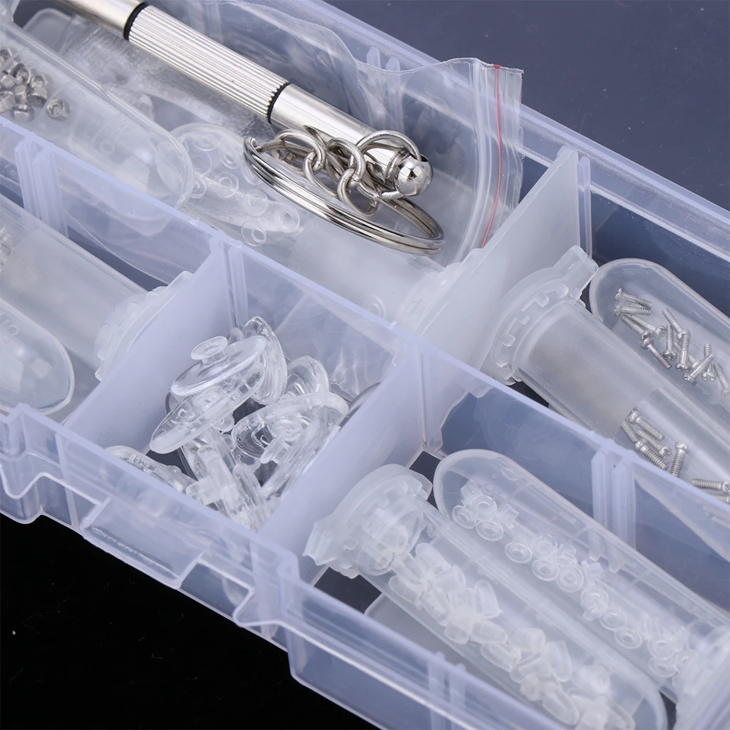 

Eyeglass Watch Repair Kit M1.2 M1.4 Screw Nut Assortment Tool Set