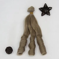 bjdsdamerican wigs accessories 1pc 20100cm synthetic fiber curly natural color hair extensions for dolls diy doll hairs