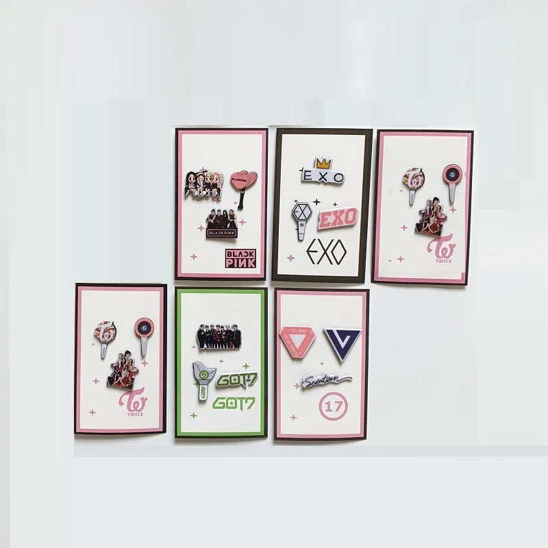Kpop Blackpink Exo Seventeen Twice Got7 брошь вокруг той же модели броши штырь отворотом женские аксессуары Новинка