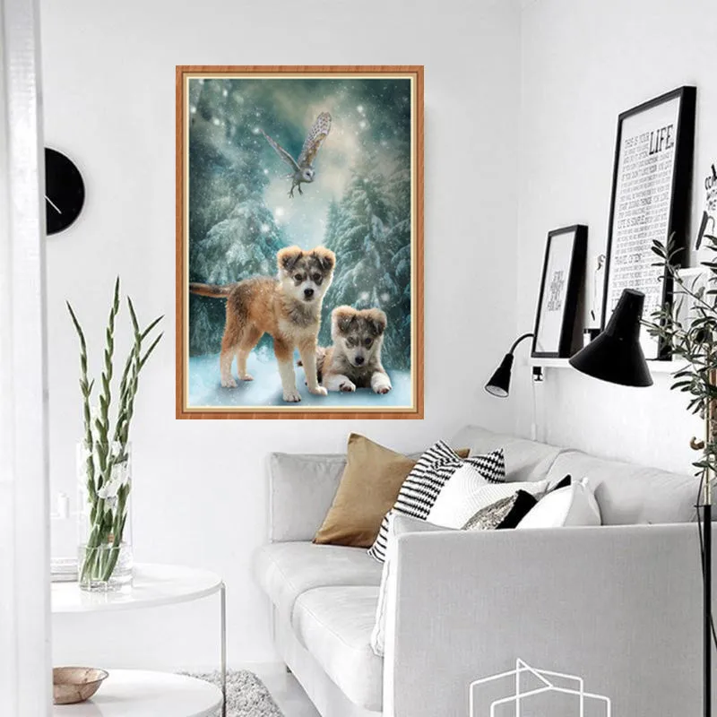 Набор для алмазной вышивки сделай сам животное пейзаж узор украшение дома 5D