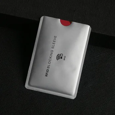 HJKL 6 шт. Rfid кошелек блокирующий замок держатель для банковских карт Id Чехол для банковских карт защита металлический кредитный NFC Держатель алюминий 6,3*9,1 см - Цвет: 6PCS T