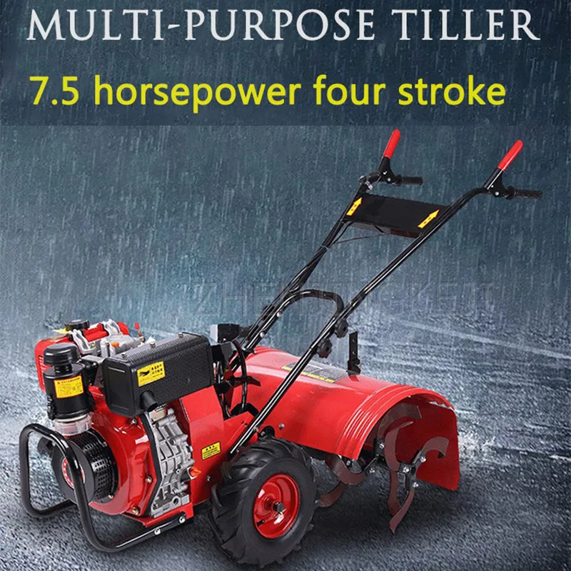 Multifunction Gasoline Rotary Tiller Small Home Orchard Vegetable Field Garden Ditching Weeding Micro Tillage Machine Cultivator |