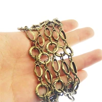 1meter bohemia antique bronze silver color chain for bracelet handmade jewelry chains necklace chain necklaces women vintage diy