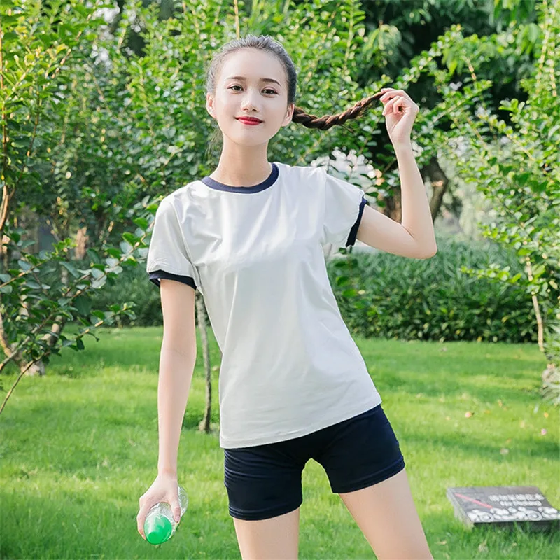 

Japanese School Girl Sportwear Bloomers Cosplay Costumes JK Uniform Gym Suit High School Student Girls Sexy Suits T shirt Shorts