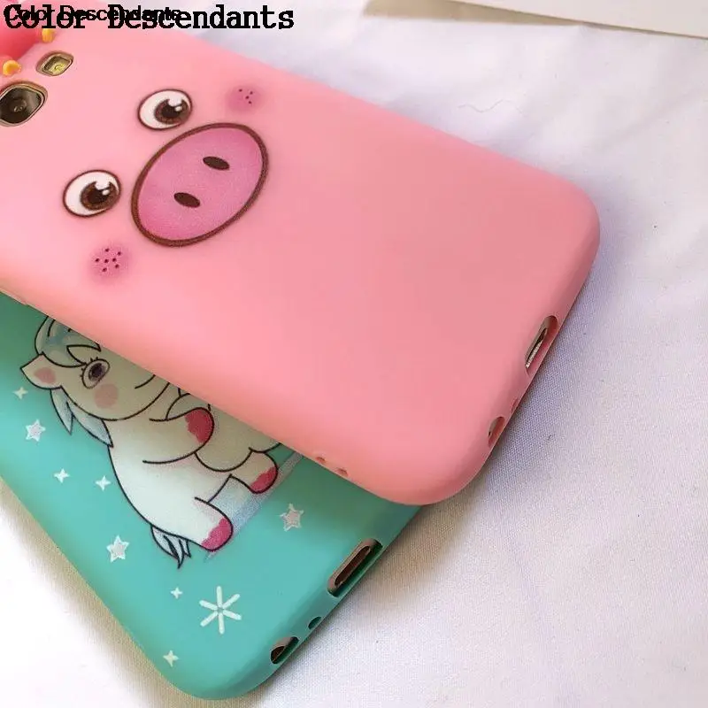 Чехол A30 A50 M10 M20 3D для Etui Samsung Galaxy A6 A7 A8 A9 2018 чехол Kawaii Bear Unicorn A3 A5 2017 чехлы - купить по
