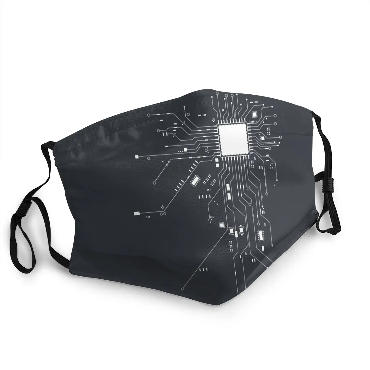 

Модная компьютерная многоразовая маска для рта с сердечником процессора, маска для лица, гик-гик, удивление, хакер, противотуманная Пылезащ...