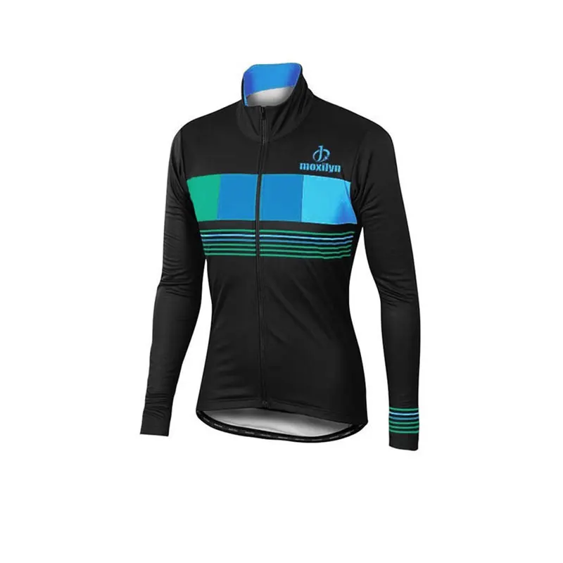 blue no fleece Одежда для велоспорта, комплект с нагрудником, с длинным рукавом, велосипедная Джерси, Ropa Ciclismo, велосипедная Джерси, быстросохнущая Мужская спортивная одежда, MTB, велосипедная одежда - Цвет: blue no fleece