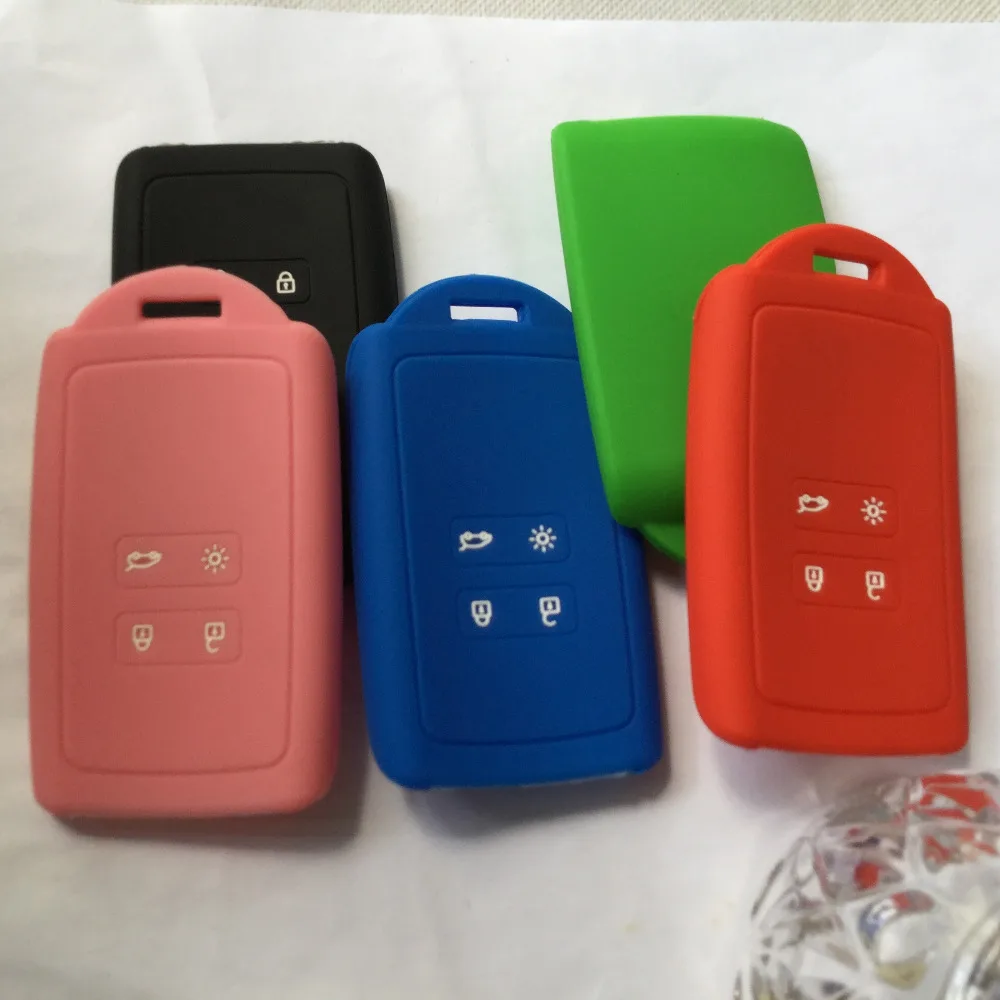 Чехол для смарт карты с 4 кнопками силиконовый чехол ключа дистанционным