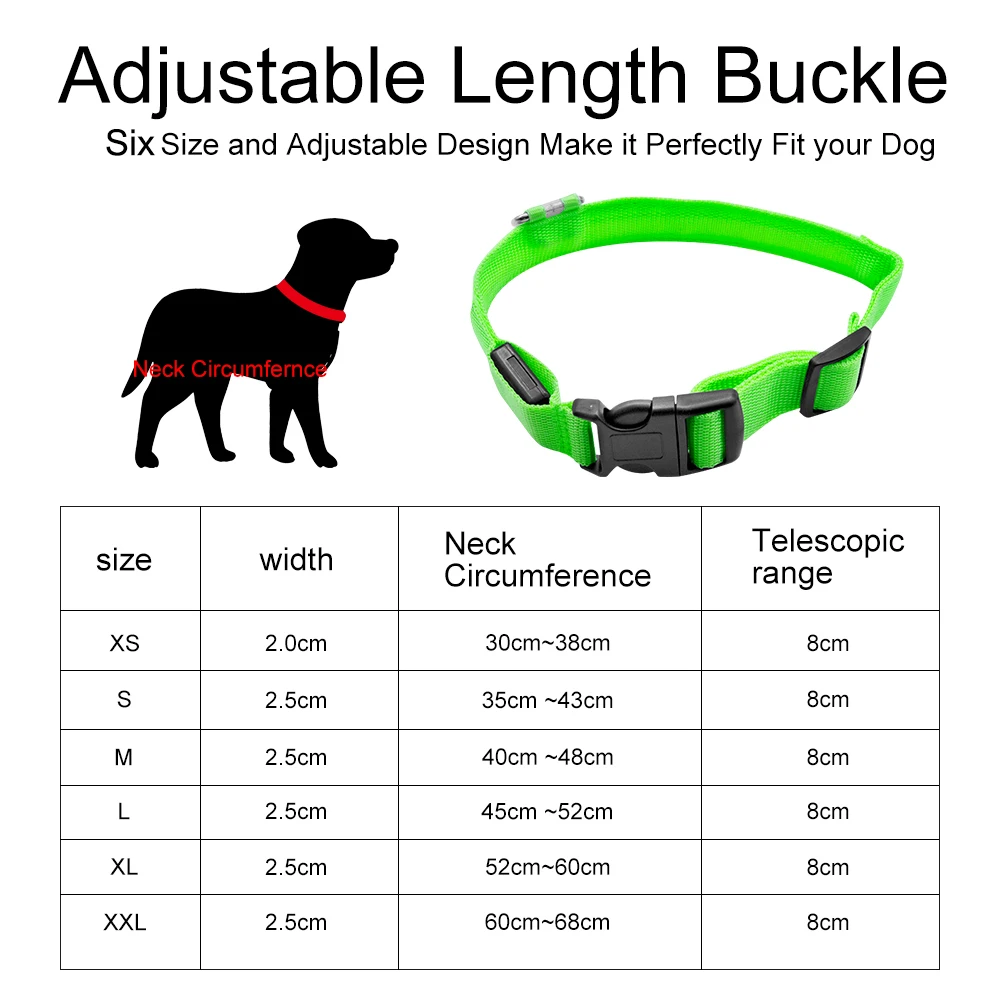 Светодиодный ошейник для собак аксессуары светодиодный товары домашних