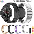 Ремешок для часов Huami Amazfit T-Rex A1918  ProAres, спортивный браслет из нержавеющей стали, металлический браслет