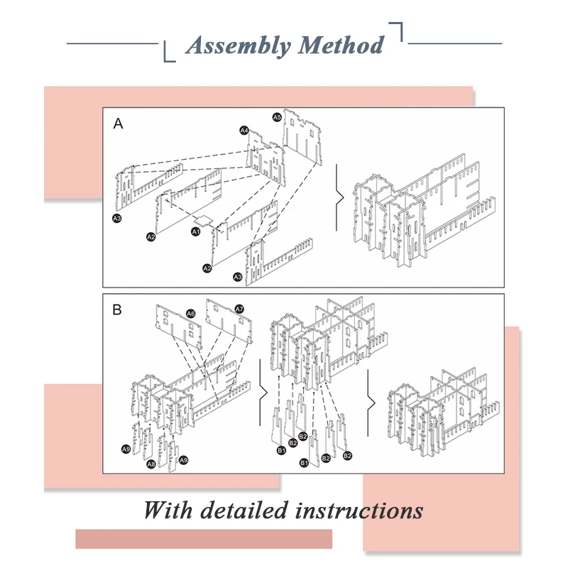 

Children's Wooden 3D Model Puzzle Toys Recognition Training Building Blocks Creative Education Kids Adult Assemble Gifts