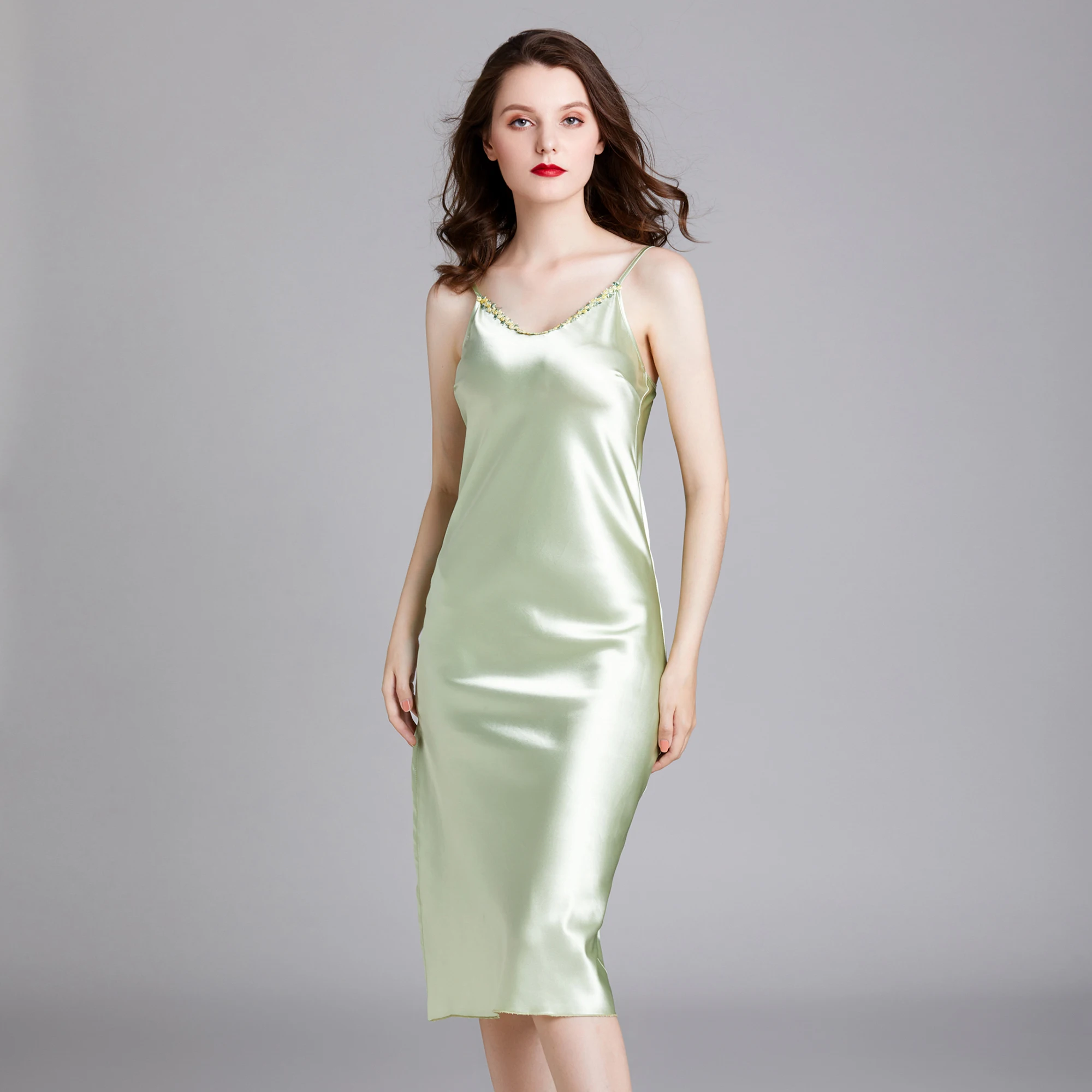 Сексуальное ночное белье женская ночная рубашка с открытой спиной цветочным