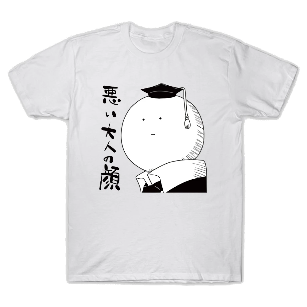 Футболка с круглым вырезом и принтом героев аниме топы в стиле Харадзюку С мангой