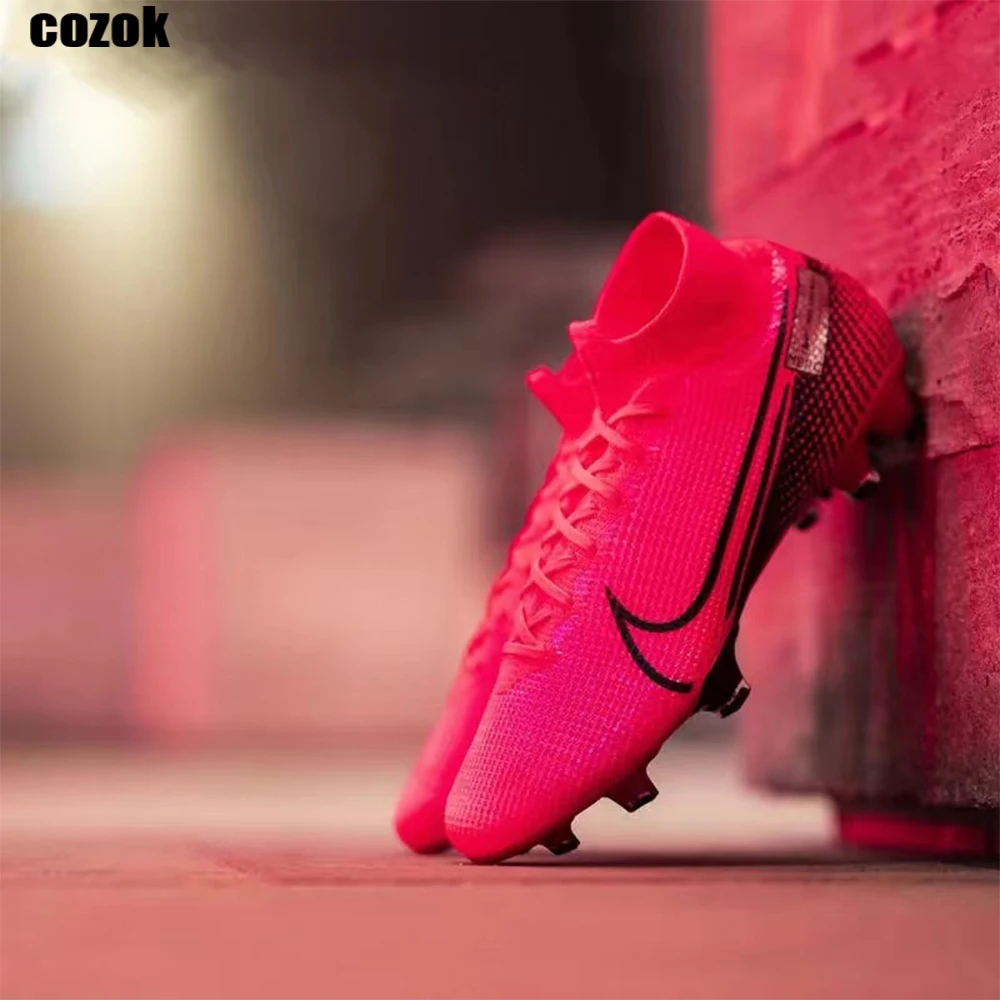 

Free Shipping Fashion 2021VII Elite FG Outdoor Non-Slip Football Shoes Mens New Football Boots high Ankle Soccer Shoes
