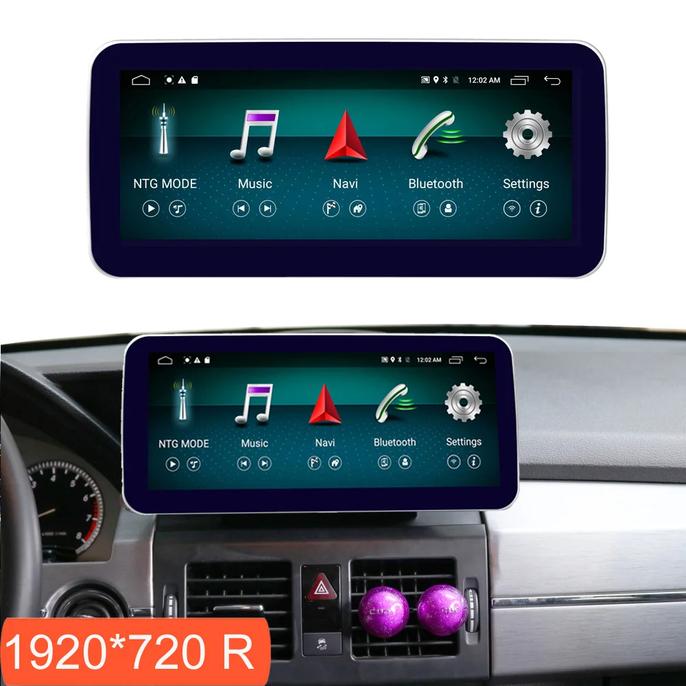 10,25 дюймов 4+ 64G Android дисплей для Mercedes Benz GLK X204 2008-2012 автомобильный Радио экран gps навигация Bluetooth Сенсорный экран